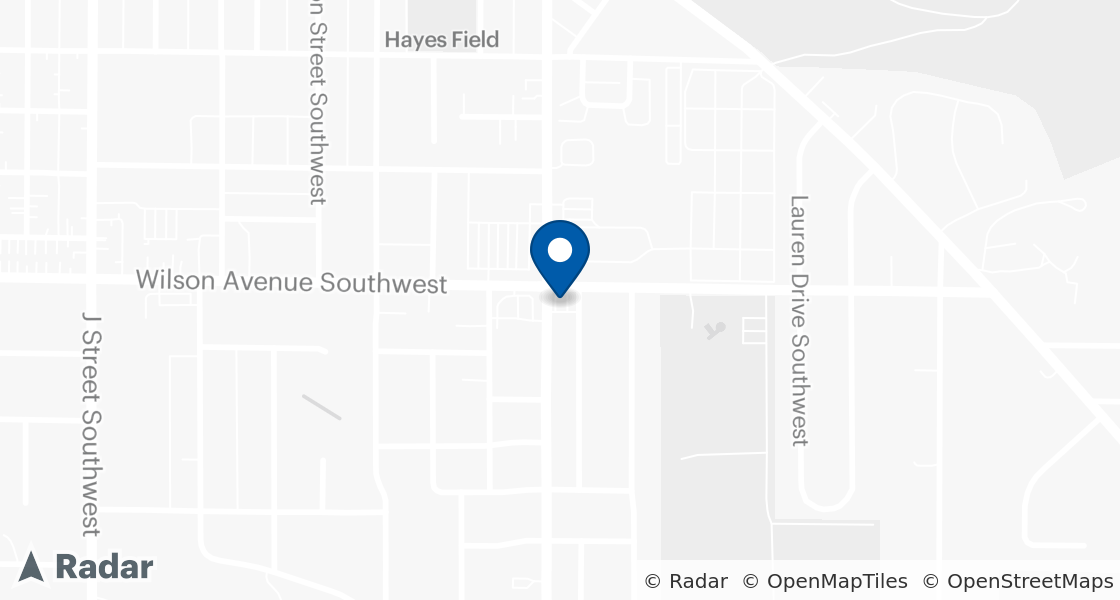 Map of Dairy Queen Location:: 11 Wilson Ave Dr SW, Cedar Rapids, IA, 52404-3757